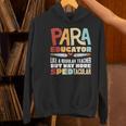 Paraeducator Paraprofessional SPED Teacher Women's Hoodie, gift for family, gift for coworker
