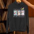 Preppy Silly Teacher Goose Build Character Back To School Women's Hoodie, gift for family, gift for coworker