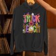 Retro Trick Or Teach Leopard Ghost Halloween Spooky Teacher Women's Hoodie, gift for family, gift for coworker Retro Trick Or Teach Leopard Ghost Halloween Spooky Teacher Women's Hoodie, gift for family, gift for coworker