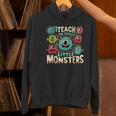 I Teach The Cutest Little Monsters Teacher Halloween Outfit Women's Hoodie, gift for family, gift for coworker