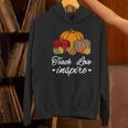 Teach Love Inspire Autumn Fall Plaid Leopard Pumpkin Teacher For Men Women Kids Women's Hoodie, gift for family, gift for coworker