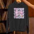 Teacher Bow Pencil Flowers Teacher Back To School Women's Hoodie, gift for family, gift for coworker Teacher Bow Pencil Flowers Teacher Back To School Women's Hoodie, gift for family, gift for coworker