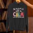 Teacher All Calm Said No Teacher Christmas Pencil Tree Women's Hoodie, gift for family, gift for coworker