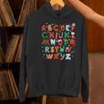 Teacher Christmas Alphabet Back To School Holiday Learning Women's Hoodie, gift for family, gift for coworker Teacher Christmas Alphabet Back To School Holiday Learning Women's Hoodie, gift for family, gift for coworker