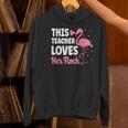 This Teacher Loves Her Flock Teaching Flamingo Girl Women's Hoodie, gift for family, gift for coworker