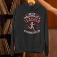 Teacher Who Runs Half Marathon Runner Running Lover Graphic Women's Hoodie, gift for family, gift for coworker Teacher Who Runs Half Marathon Runner Running Lover Graphic Women's Hoodie, gift for family, gift for coworker