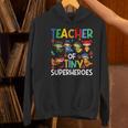 Teacher Of Tiny Superheroes Teach 100th Day Of School Men Women Girls Kids Women's Hoodie, gift for family, gift for coworker Teacher Of Tiny Superheroes Teach 100th Day Of School Men Women Girls Kids Women's Hoodie, gift for family, gift for coworker