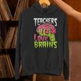 Teachers Love Brains Zombie Teacher Halloween Zombies Women's Hoodie, gift for family, gift for coworker