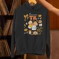 Team TK Crew Preppy Coquette Bow Pumpkin Fall TK Teacher Women's Hoodie, gift for family, gift for coworker