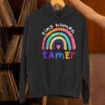 Tiny Human Tamer Watercolor Rainbow Daycare Teacher Women's Hoodie, gift for family, gift for coworker Tiny Human Tamer Watercolor Rainbow Daycare Teacher Women's Hoodie, gift for family, gift for coworker