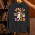 Trick Or Teach Cute Ghost Coffee Pumpkins Halloween Teacher Women's Hoodie, gift for family, gift for coworker Trick Or Teach Cute Ghost Coffee Pumpkins Halloween Teacher Women's Hoodie, gift for family, gift for coworker