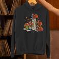 Turkey Reading Books Fall Thanksgiving Teacher Librarian Women's Hoodie, gift for family, gift for coworker