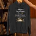 Vintage Human Sunshine Definition Teachers Mom Boss Women Women's Hoodie, gift for family, gift for coworker