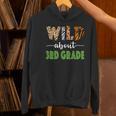 Wild About 3rd Grade Teacher Student Third Grade Zoo Safari Men Women Girls Kids Women's Hoodie, gift for family, gift for coworker