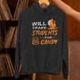 Will Trade Students For Candy Halloween Costume Teacher Women's Hoodie, gift for family, gift for coworker Will Trade Students For Candy Halloween Costume Teacher Women's Hoodie, gift for family, gift for coworker