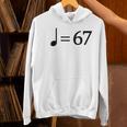 67 Music Meme Slang Musician Kids Music Teacher Women's Hoodie, gift for family, gift for coworker