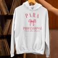 Coquette Bow Paraprofessional School Para Squad Teacher Aide Women's Hoodie, gift for family, gift for coworker Coquette Bow Paraprofessional School Para Squad Teacher Aide Women's Hoodie, gift for family, gift for coworker