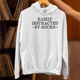 Easily Distracted By Rocks Rock Lover Geology Teacher Women's Hoodie, gift for family, gift for coworker