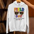 Field Day 2025 Let The Games Begin Kids Boys Girls Teachers Women's Hoodie, gift for family, gift for coworker