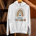 Future Teacher Boho Rainbow Leopard New Grad Student Women's Hoodie, Future Teacher Hoodies, gift for family, gift for coworker Future Teacher Boho Rainbow Leopard New Grad Student Women's Hoodie, Future Teacher Hoodies, gift for family, gift for coworker