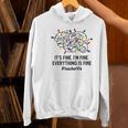 It's Fine I'm Fine Christmas Lights Teacher Xmas Women's Hoodie, gift for family, gift for coworker It's Fine I'm Fine Christmas Lights Teacher Xmas Women's Hoodie, gift for family, gift for coworker