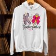 K Is For Kindergarten Teacher Coquette Bow Back To School Women's Hoodie, gift for family, gift for coworker
