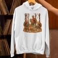 Librarian Turkey Reading Book Fall Thanksgiving Teacher Book Women's Hoodie, gift for family, gift for coworker