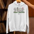 Music Teacher Christmas Holiday Wnter Music Instructor Women's Hoodie, gift for family, gift for coworker Music Teacher Christmas Holiday Wnter Music Instructor Women's Hoodie, gift for family, gift for coworker