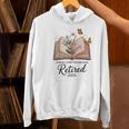 Retired 2025 A New Chapter Begins Retirement Teacher Book Women's Hoodie, gift for family, gift for coworker