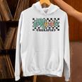 Retro Checkered Music Therapist Squad Music Therapy Teacher For Men Women Women's Hoodie, gift for family, gift for coworker