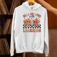 Retro Fall In Love With Learning Autumn Pumpkin Teacher Women's Hoodie, gift for family, gift for coworker