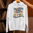 Retro Teaching Future Leaders Groovy Teacher Back To School Women's Hoodie, Future Teacher Hoodies, Groovy Teacher Hoodies, gift for family, gift for coworker