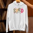 Sped Teacher Halloween Ghost Special Education Preppy Fall Women's Hoodie, gift for family, gift for coworker Sped Teacher Halloween Ghost Special Education Preppy Fall Women's Hoodie, gift for family, gift for coworker