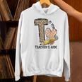 T Is For Teacher’s Aide Back To First Day Of School Leopard Men Women Girls Kids Women's Hoodie, gift for family, gift for coworker T Is For Teacher’s Aide Back To First Day Of School Leopard Men Women Girls Kids Women's Hoodie, gift for family, gift for coworker