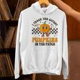 I Teach The Cutest Pumpkins In The Patch Groovy Teacher Fall Women's Hoodie, Groovy Teacher Hoodies, gift for family, gift for coworker