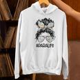Teacher Para Life Tee Paraprofessional Cute Messy Bun Women's Hoodie, gift for family, gift for coworker
