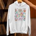 The Tired Teachers Department Retro Groovy Back To School Women's Hoodie, gift for family, gift for coworker The Tired Teachers Department Retro Groovy Back To School Women's Hoodie, gift for family, gift for coworker