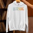 Vintage Play Is Learning Back To School Toddler Teacher Women's Hoodie, gift for family, gift for coworker