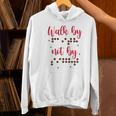 Visually Impaired Teacher Braille Bible Verse Walk By Faith Women's Hoodie, gift for family, gift for coworker Visually Impaired Teacher Braille Bible Verse Walk By Faith Women's Hoodie, gift for family, gift for coworker