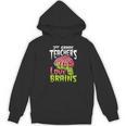 3rd Grade Teachers Love Brains Zombie Teacher Halloween Women's Hoodie, novelty gifts, funny gifts