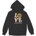 4th Grade Teacher Love Autumn Fall Sunflower Appreciation Women's Hoodie, novelty gifts, funny gifts