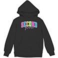 Back To School Neon Checkered Second Grade Colorful Teacher Women's Hoodie, novelty gifts, funny gifts