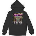 Back To School Retro Reading Is My Jam 80s Teacher Boombox Women's Hoodie, novelty gifts, funny gifts Back To School Retro Reading Is My Jam 80s Teacher Boombox Women's Hoodie, novelty gifts, funny gifts