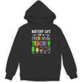 Battery Life Of a Preschool School Teacher School Week Women's Hoodie, novelty gifts, funny gifts Battery Life Of a Preschool School Teacher School Week Women's Hoodie, novelty gifts, funny gifts