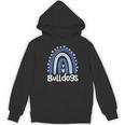 Bulldogs School Mascot Rainbow Teacher Lover Women's Hoodie, novelty gifts, funny gifts Bulldogs School Mascot Rainbow Teacher Lover Women's Hoodie, novelty gifts, funny gifts