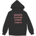 Christmas Alphabet Candy Cane Teachers Students Candy Cane For Men Women Kids Women's Hoodie, novelty gifts, funny gifts