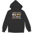 Communication Looks Different Tee Shirt Kids -Adults Teacher Animal Print Small Short Sleeve Classic Fit Crew Neck Polyester 100 Women's Hoodie, novelty gifts, funny gifts
