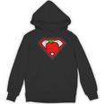 Cute Distressed Super Teacher Superhero Apple Shirt Women's Hoodie, novelty gifts, funny gifts