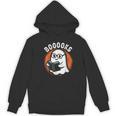 Cute Ghost Book Reading Books Lover Retro Halloween Teacher Women's Hoodie, novelty gifts, funny gifts