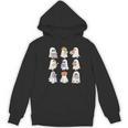 Cute Ghost Reading Books Teacher Halloween Reading Men Women Kids Women's Hoodie, novelty gifts, funny gifts